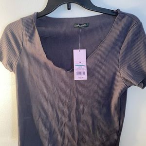 Gray top nwt